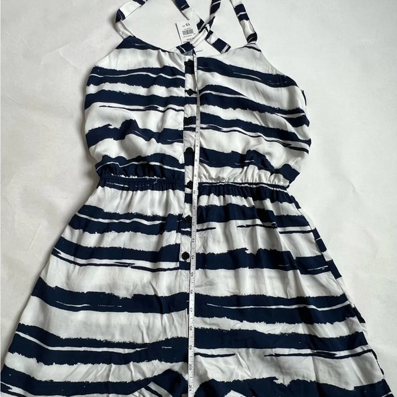 UK 2 LA Women Black & White Zebra Animal Print Romper Soft Size S/P NWT - Picture 4 of 8